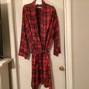 L.L. Bean Vintage Red Plaid Men’s Robe Size XL